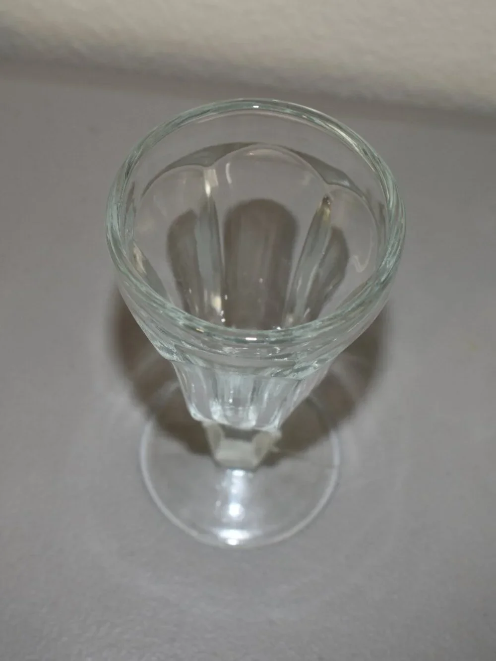 Set of (4) Clear Glass Soda Fountain Glasses